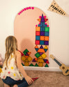 Magic Playwall | Arch Magnetic Wall Decal for Kids: Caramel