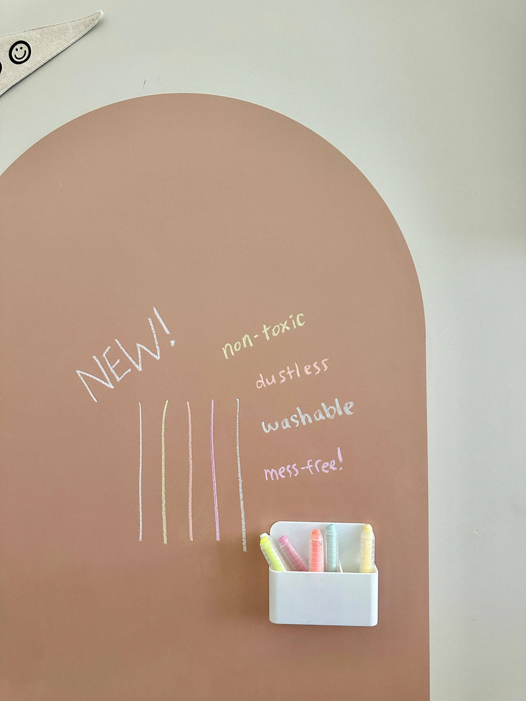 Dustless Chalk Crayons + Magnetic Holder Bundle for Magic Playwall | Neon
