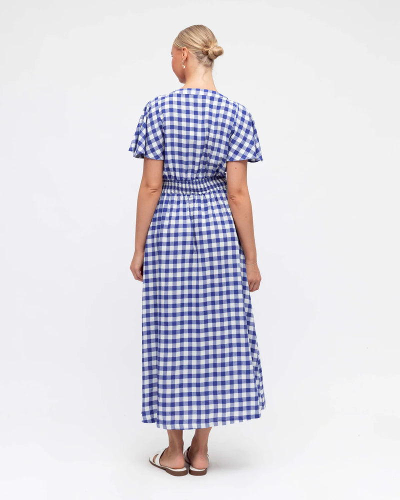 Lyra Gingham Maxi Dress