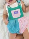 Bowie Bubble Romper - Colourblock