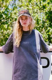No Vacancy Tee | Charcoal Acid Wash