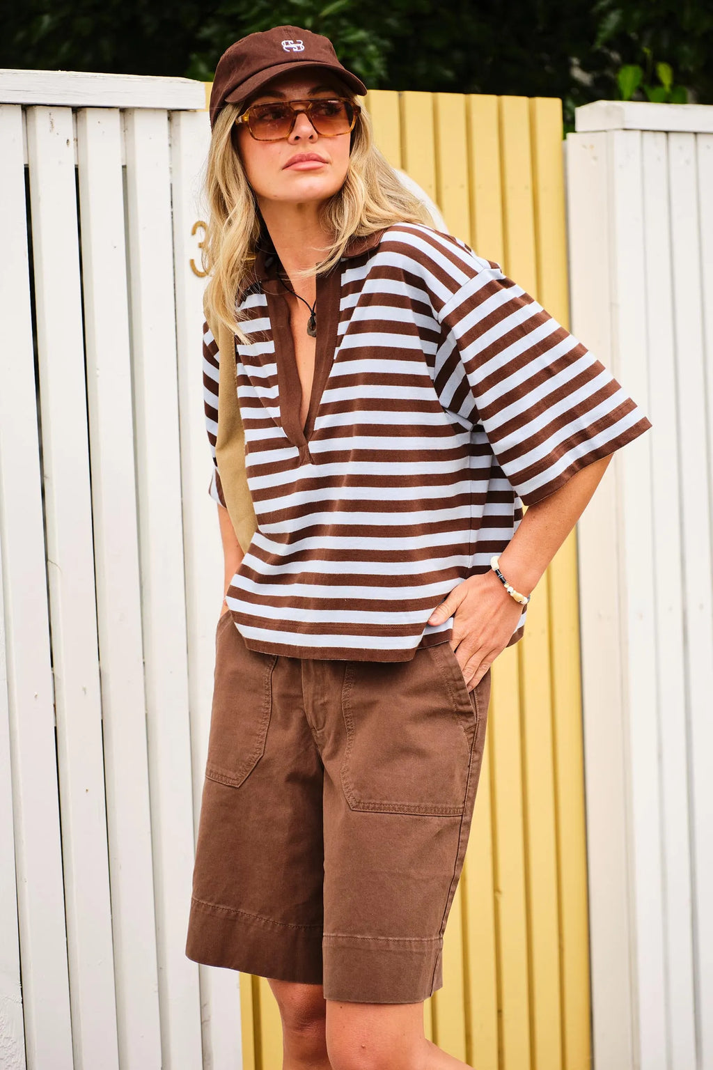 Arlie Short Sleeve Rugby | Choc & Chalk