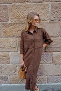 Rae Long Sleeve Midi Dress