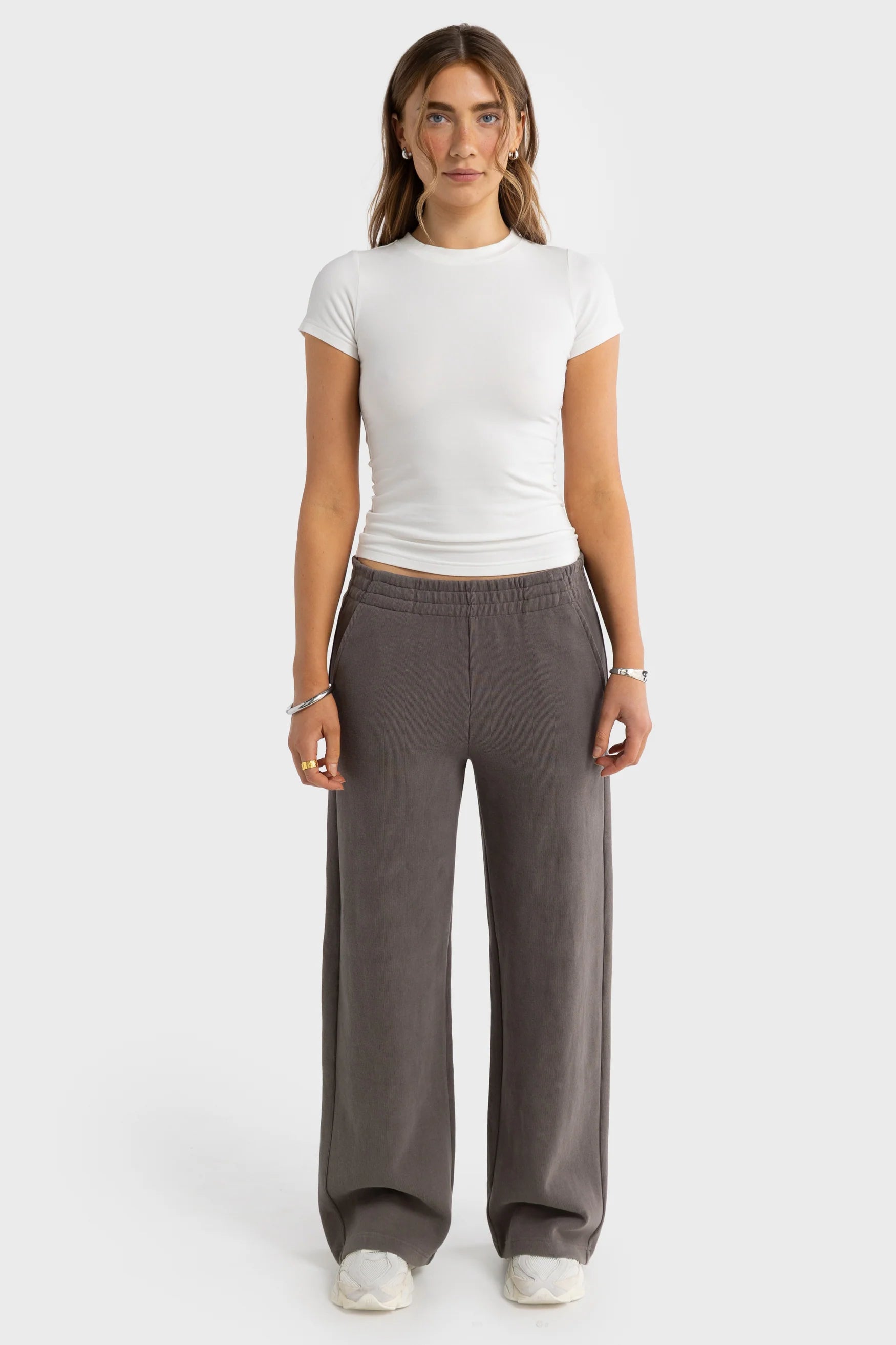 Ava Wide Leg Pants | Espresso