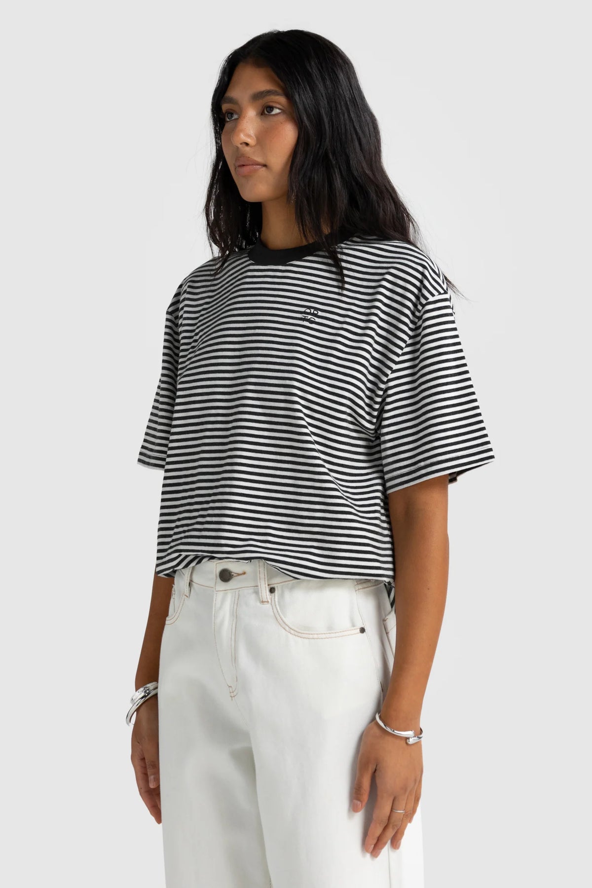 Darla Oversized T-shirt | Black Stripe