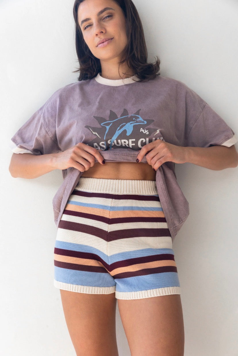 Muse Stripe Knit Short