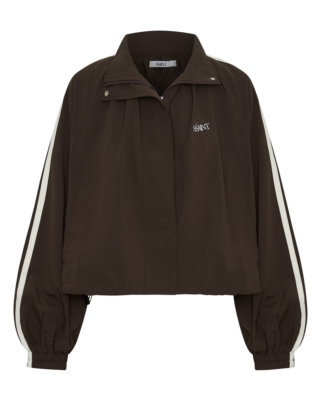 Fight Night Zip Windbreaker | Brown