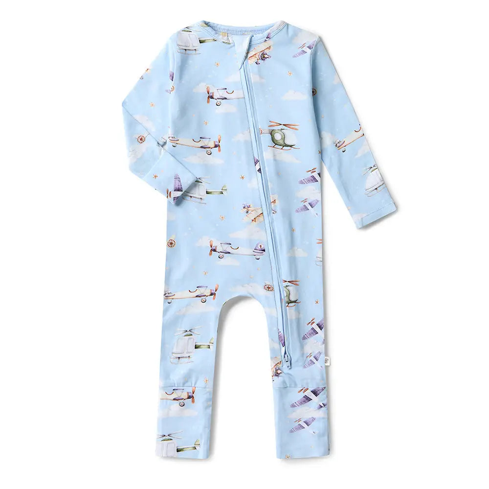 Organic Snugglesuit Convertible Romper | Taking Flight