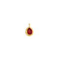 Latch & Lock Charm | Teardrop Birthstone