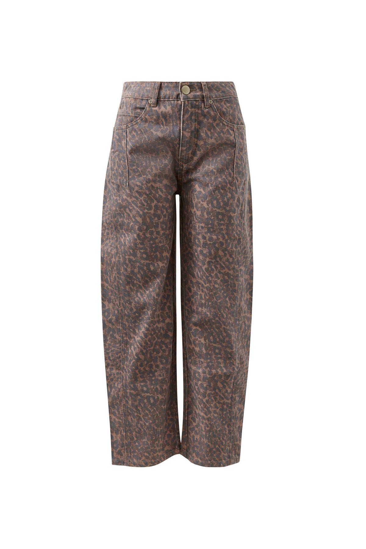 Harper Barrel Jeans | Leopard