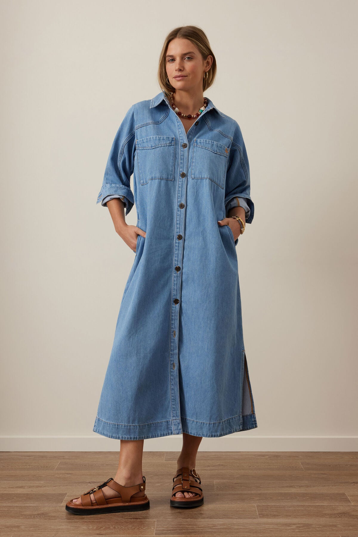 Rae Long Sleeve Midi Dress