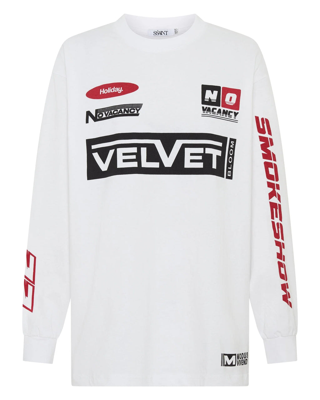 Signature Moto Tee | White
