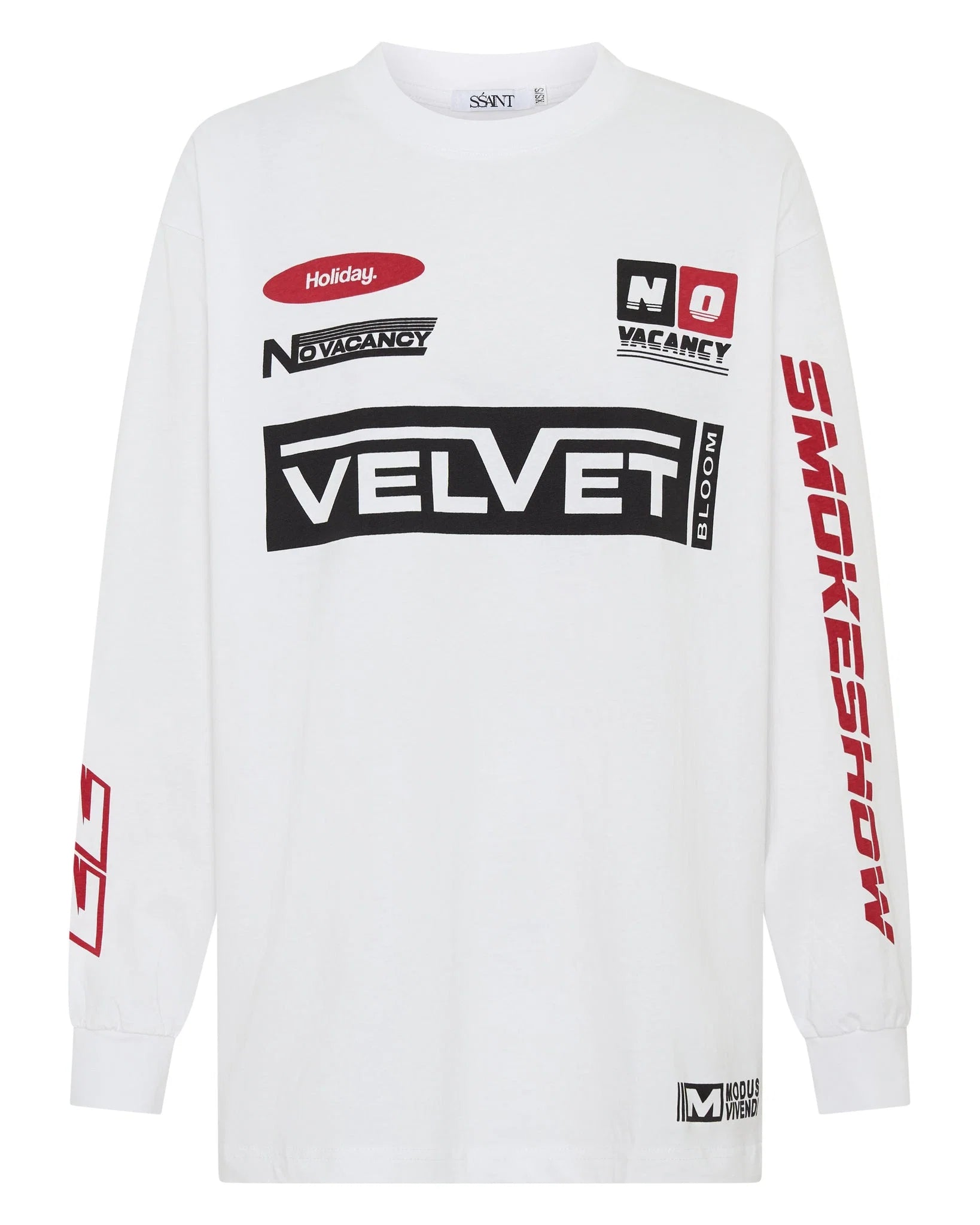 Signature Moto Tee | White