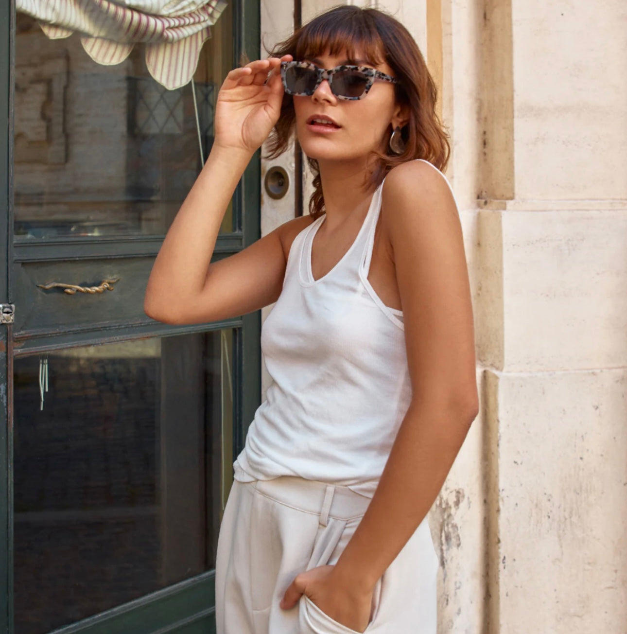 Antagonist Sunglasses | White Tort