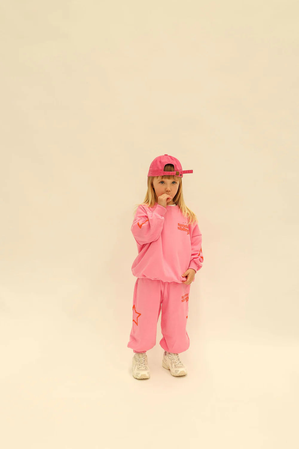 Pink Track Pants | Siblings Set
