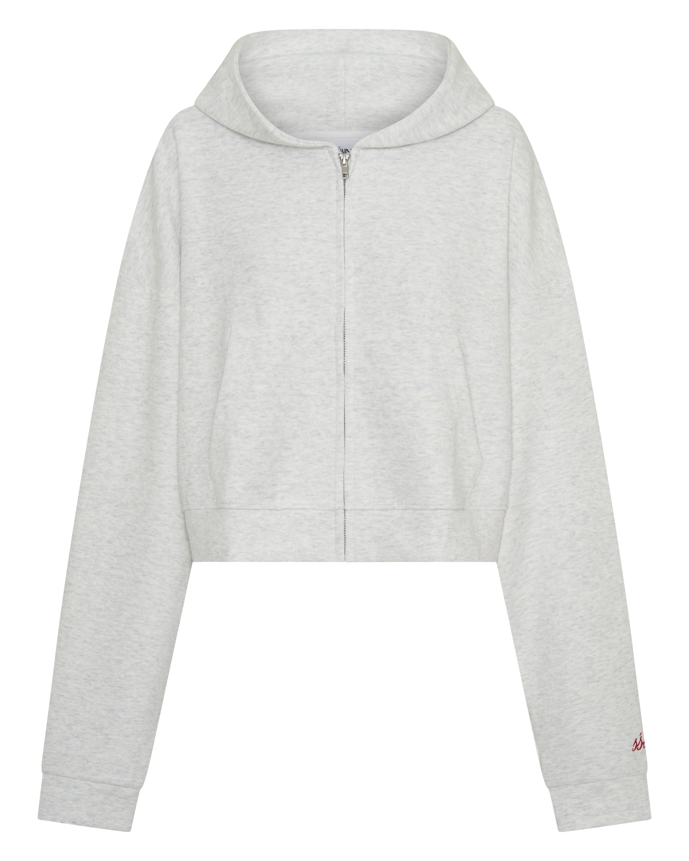 Cropped Hoodie Grey/Red