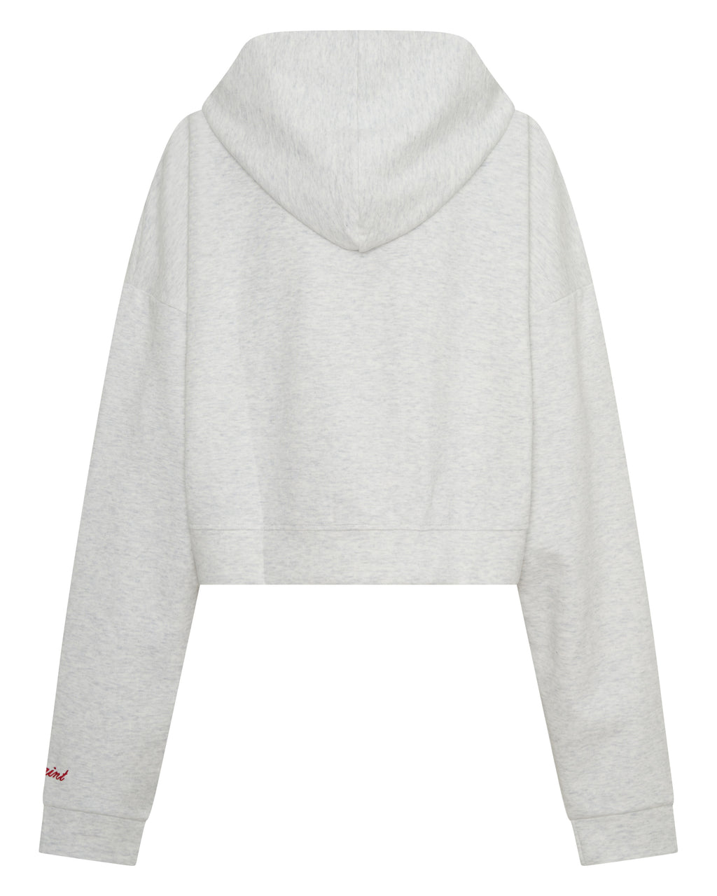 Cropped Hoodie Grey/Red