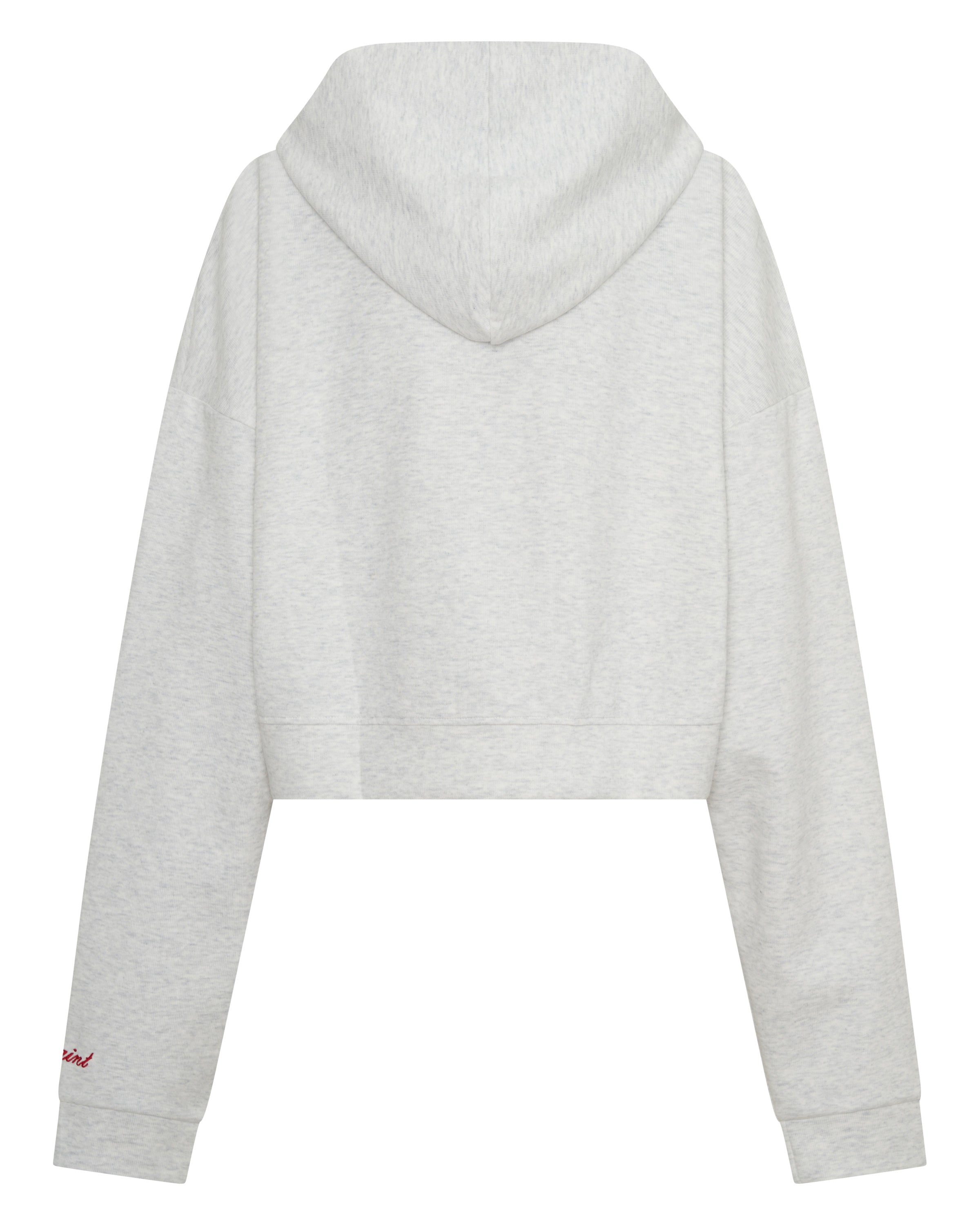 Cropped Hoodie Grey/Red