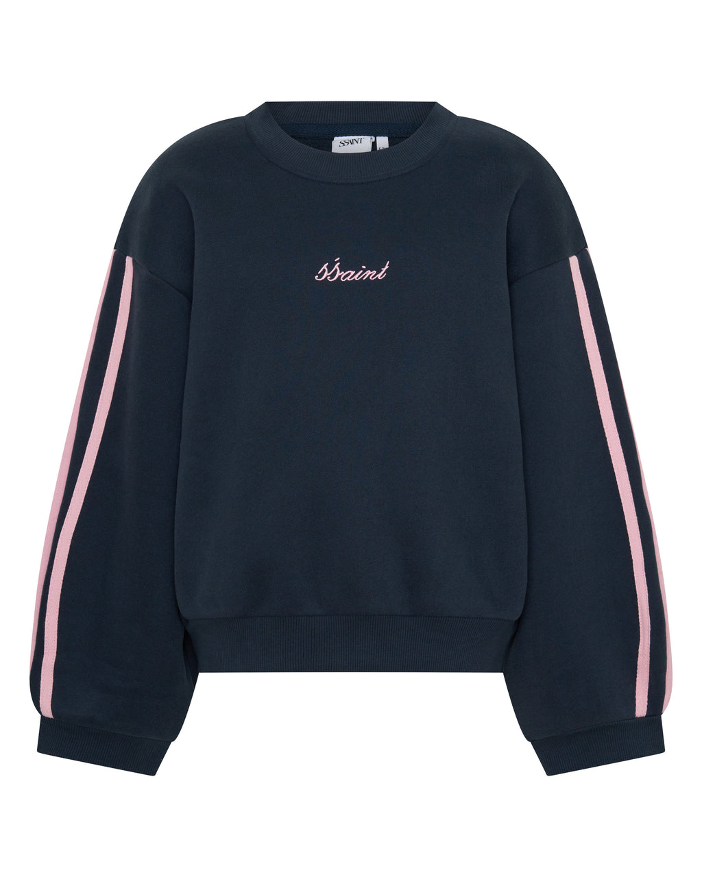 Kids Fleece Crew Navy/Pink