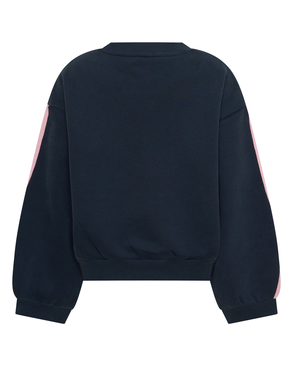Kids Fleece Crew Navy/Pink