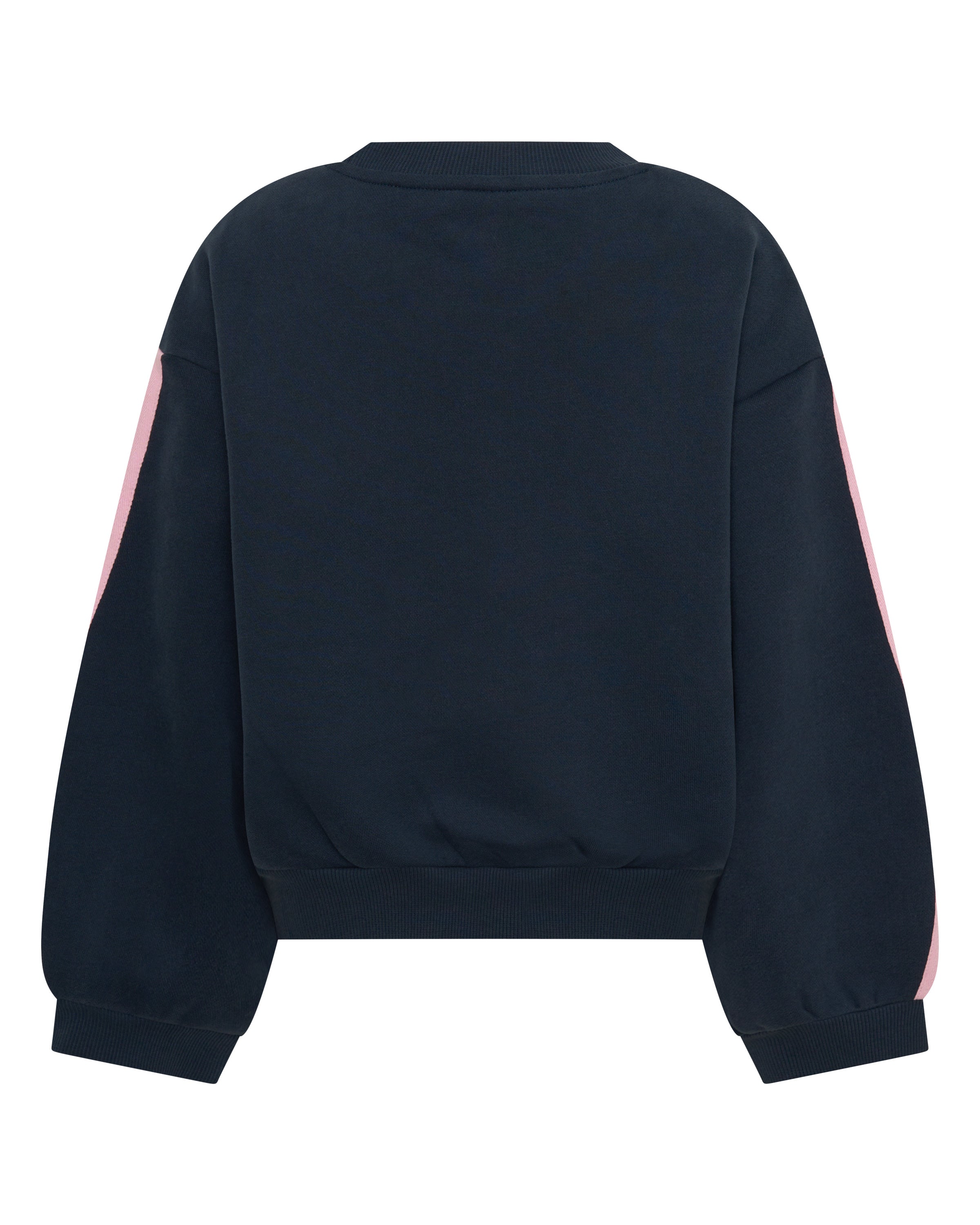 Kids Fleece Crew Navy/Pink