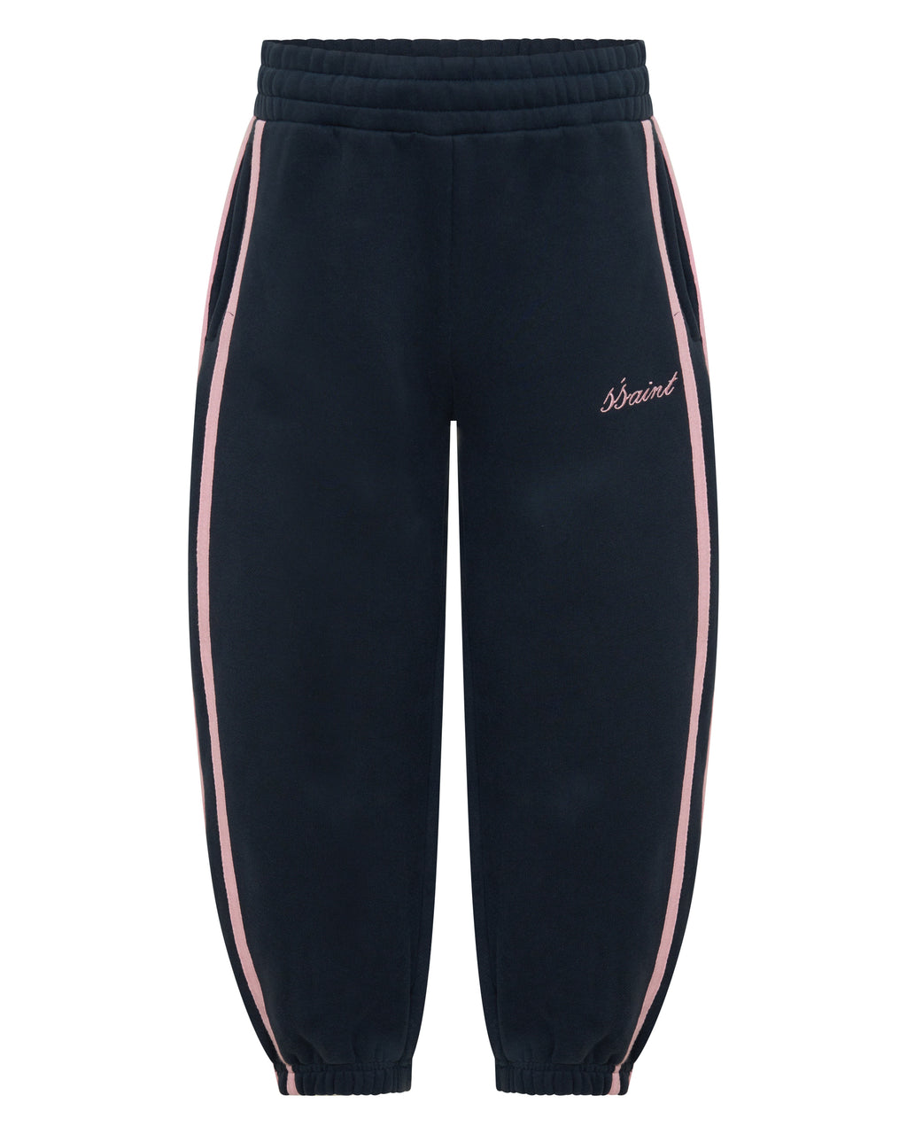 Kids Fleece Trackpant Navy/Pink