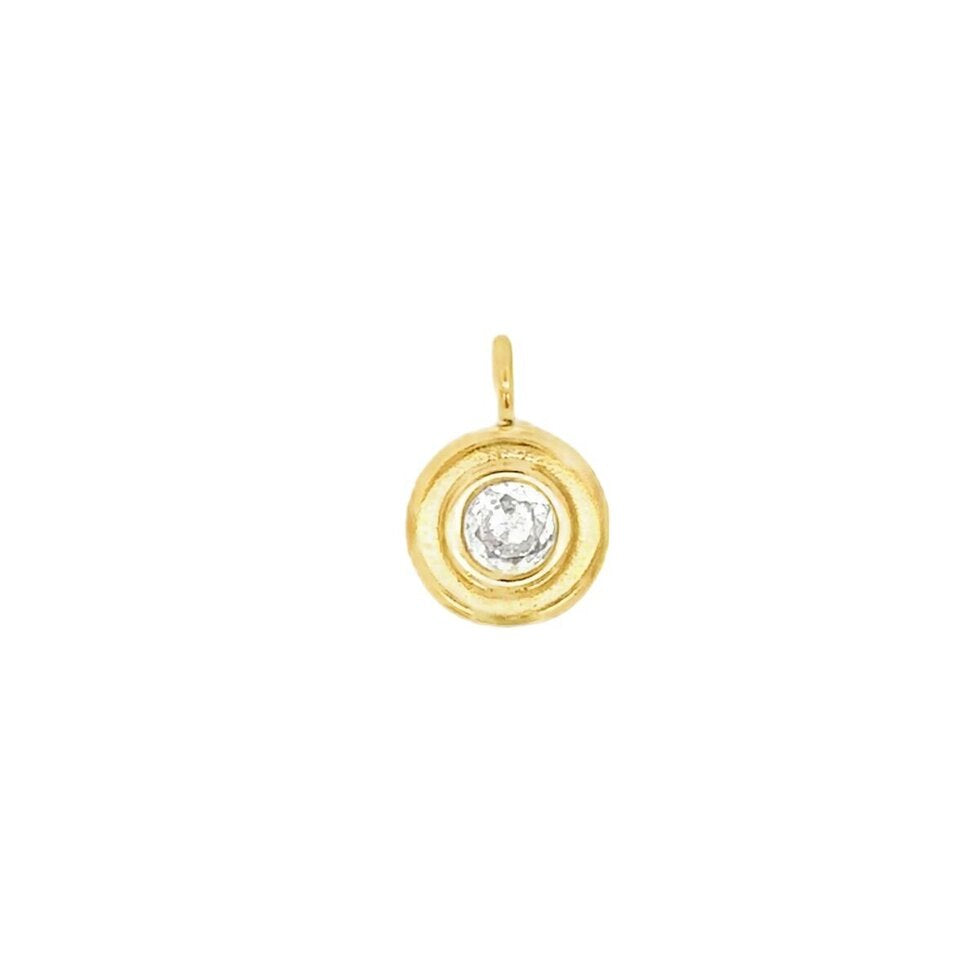 Latch & Lock Charm | Circle Birthstone