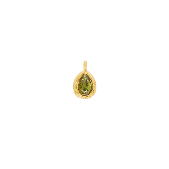 Latch & Lock Charm | Teardrop Birthstone