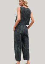 Green Gingham Set