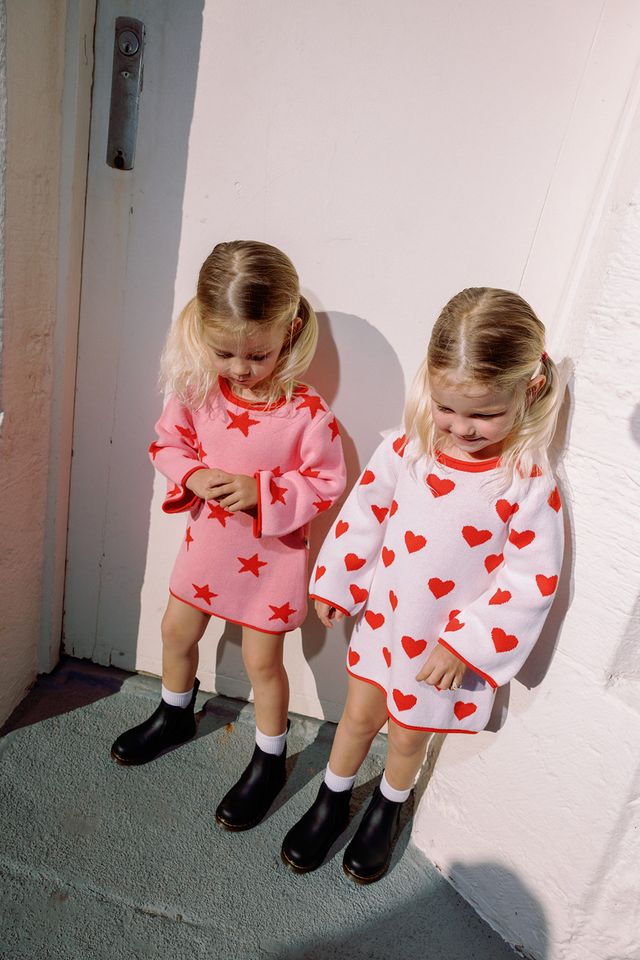 Star Dress | Pink & Red