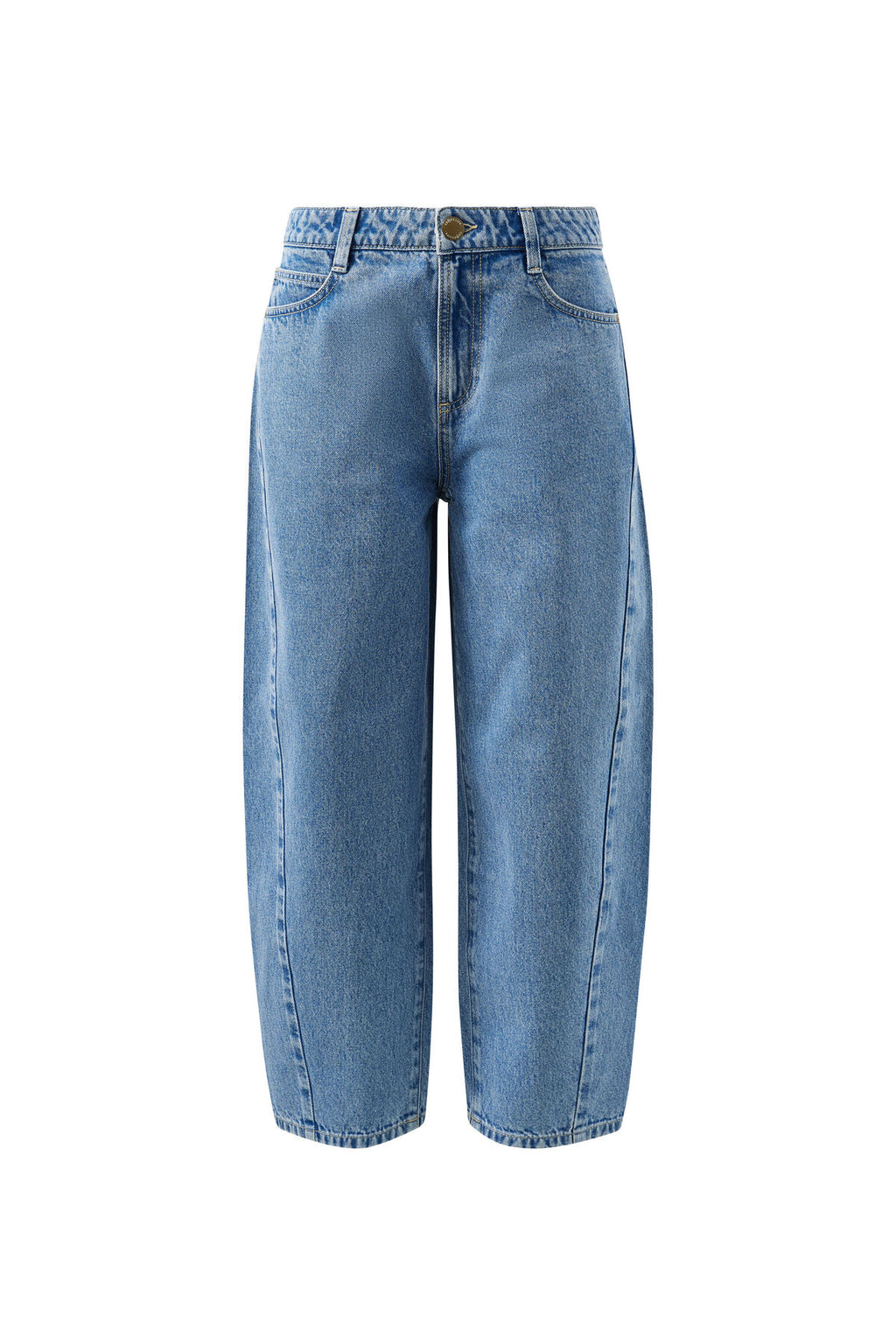 Leah Tapered Barrel Leg Jean | Vintage Blue