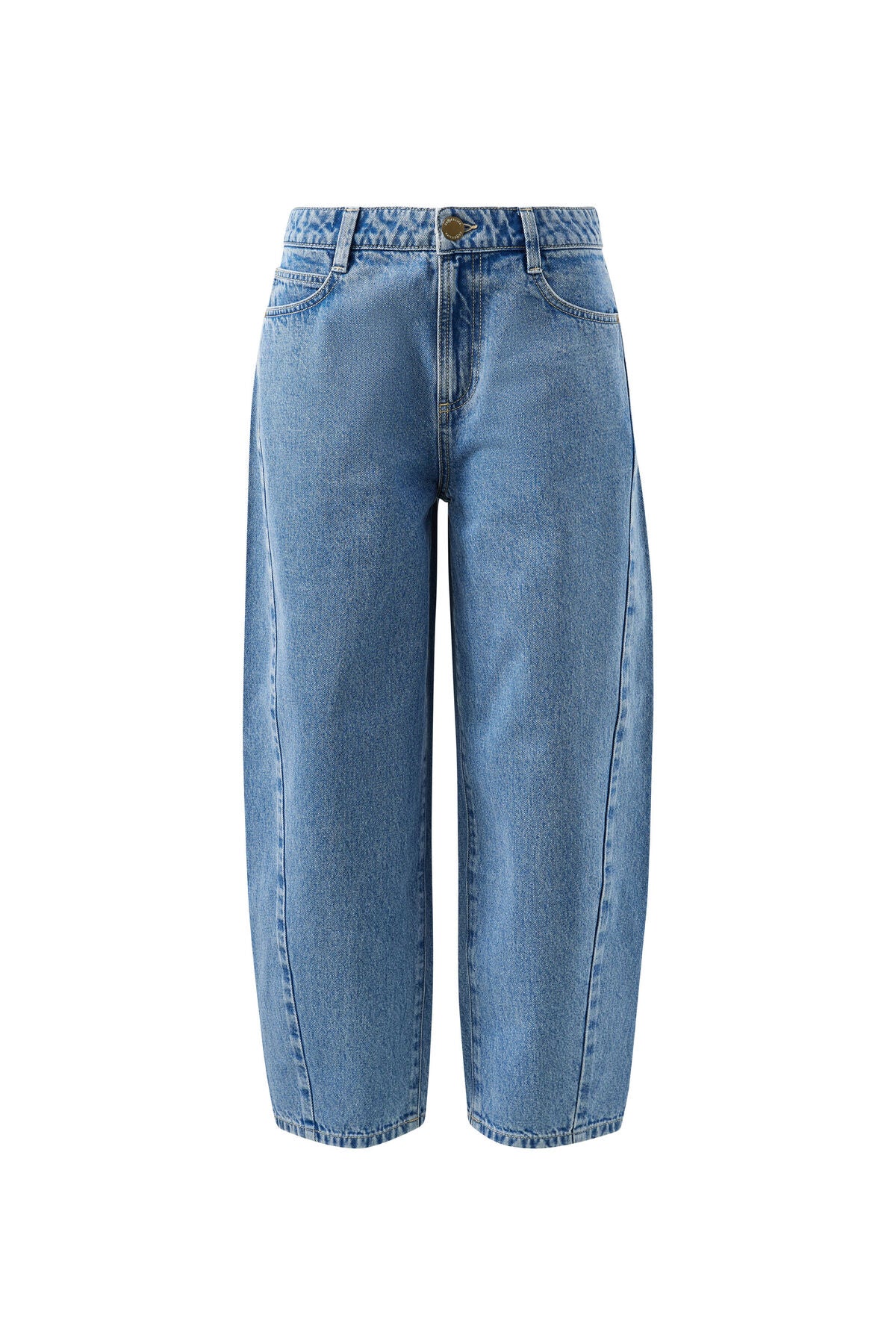 Leah Tapered Barrel Leg Jean | Vintage Blue