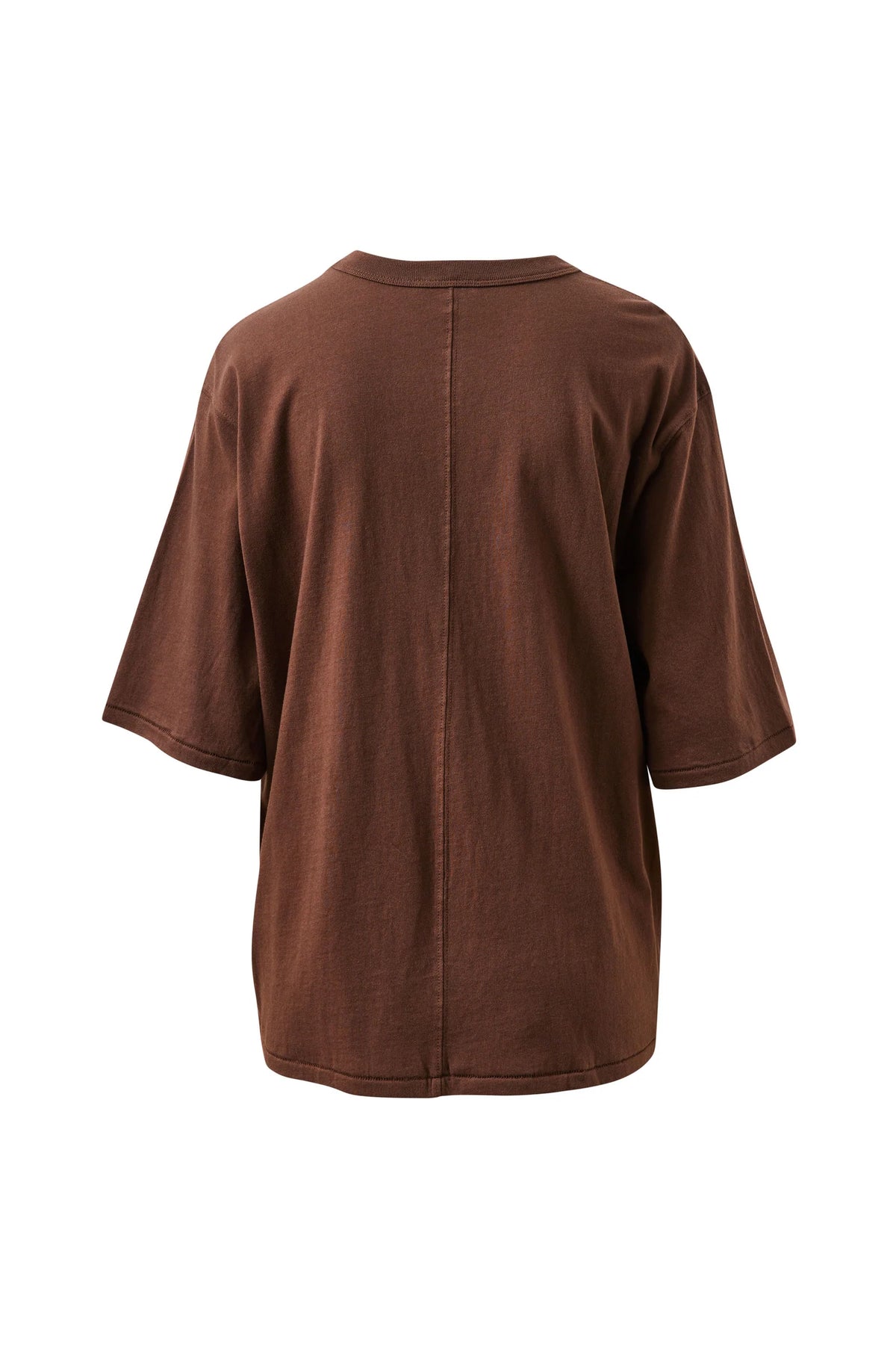 Luna Oversized Tee | Brunette & Milk Shell