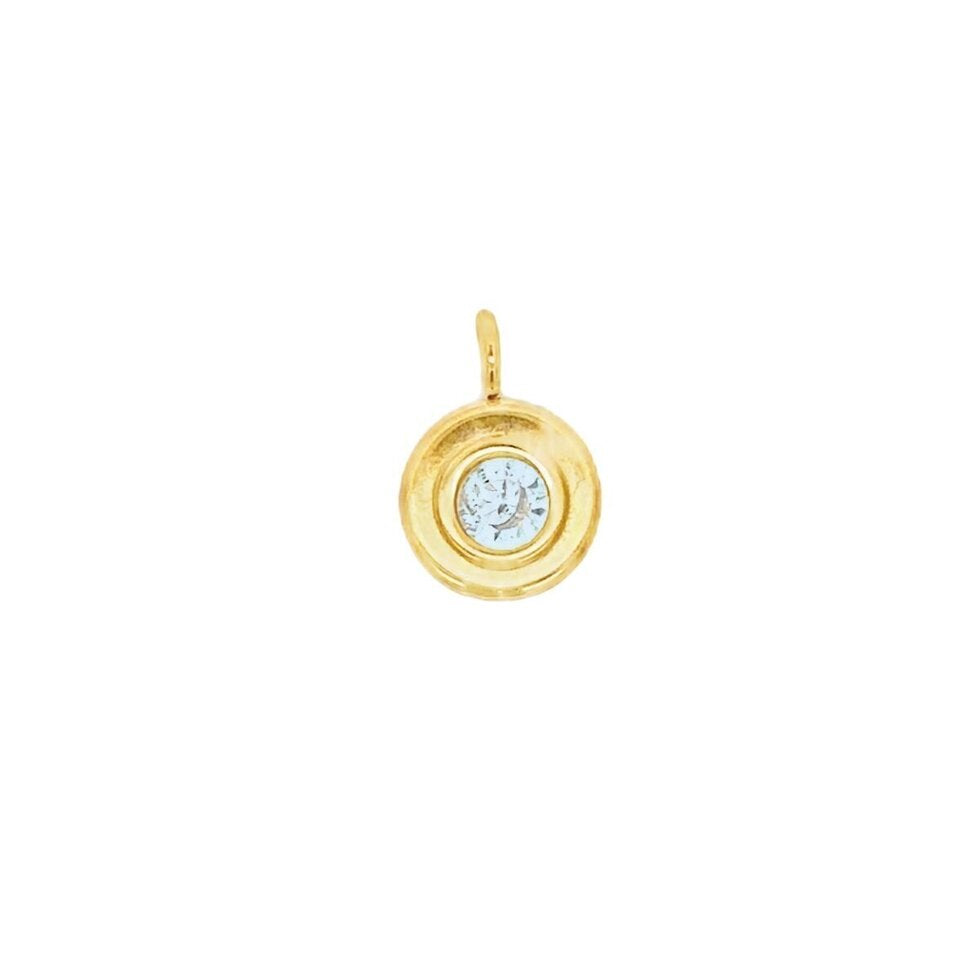 Latch & Lock Charm | Circle Birthstone