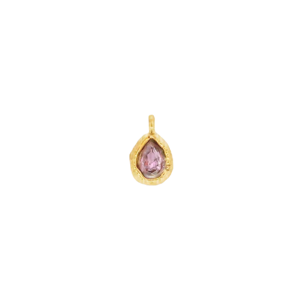 Latch & Lock Charm | Teardrop Birthstone