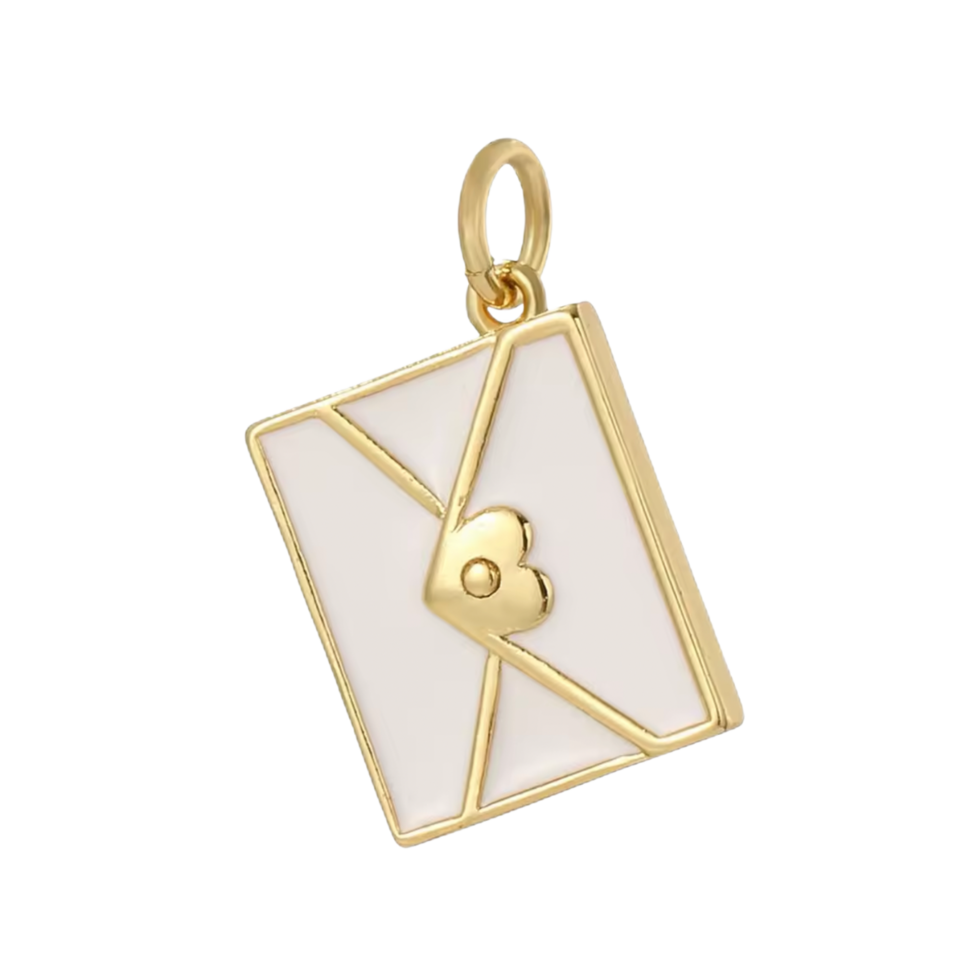 Latch & Lock Charm | White Envelope