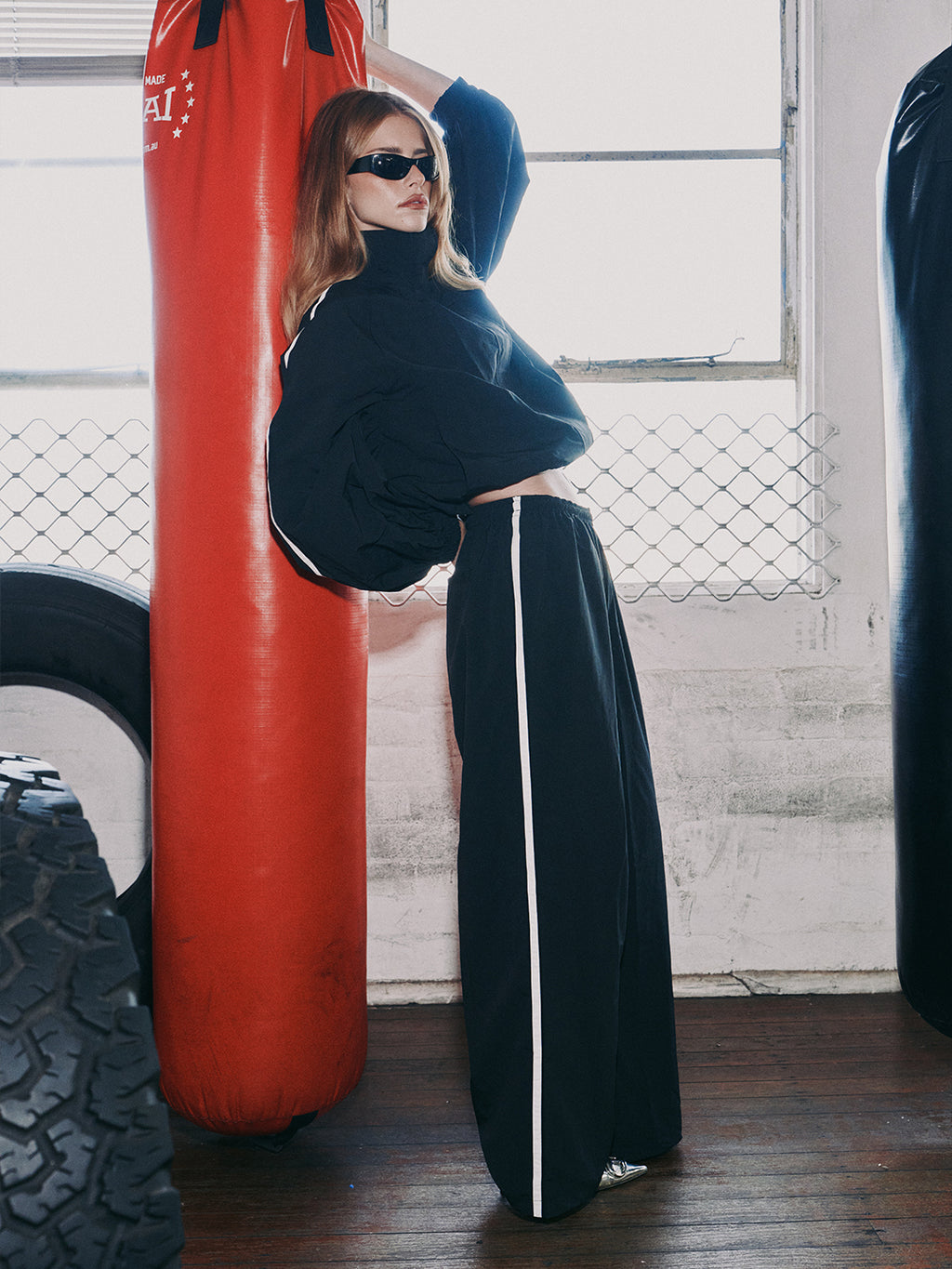 Fight Night Windbreaker Pant | Black