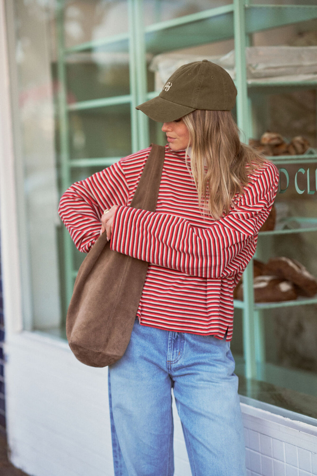 Beau Long Sleeve | Mulberry, Red & Stone