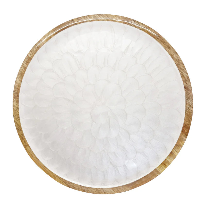 Como Footed Serving Plate