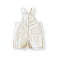 Organic Everyday Twill Short Overalls - Milk