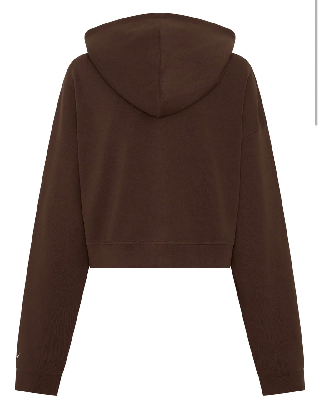 SSÀINT Cropped Hoodie | Blue & Brown