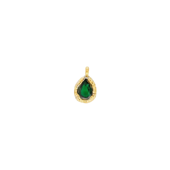 Latch & Lock Charm | Teardrop Birthstone