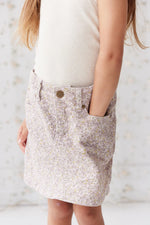 Alison Twill Skirt - Chloe Lilac