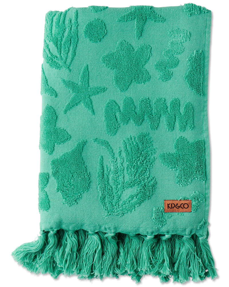 Jade Rock Pool Terry Bath Towel