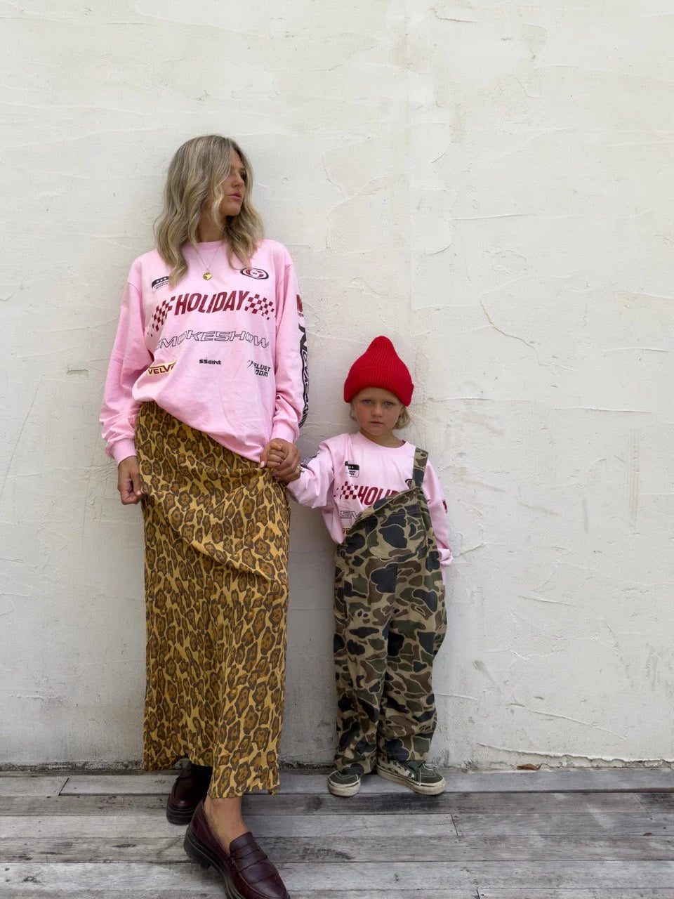 KIDS Moto Longsleeve Tee | Pink