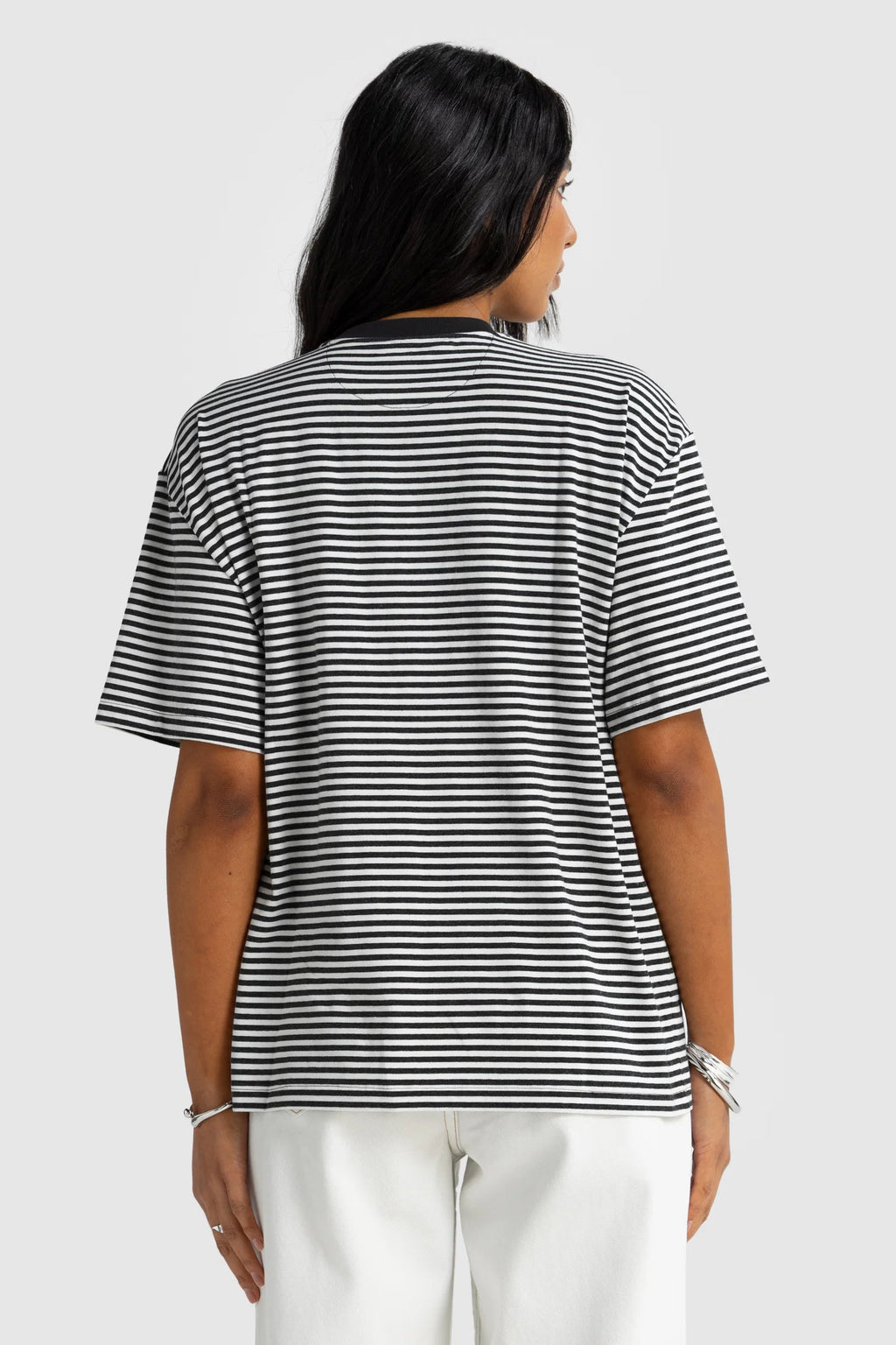 Darla Oversized T-shirt | Black Stripe
