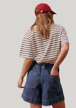 Billie Pleat Front Short - Indigo