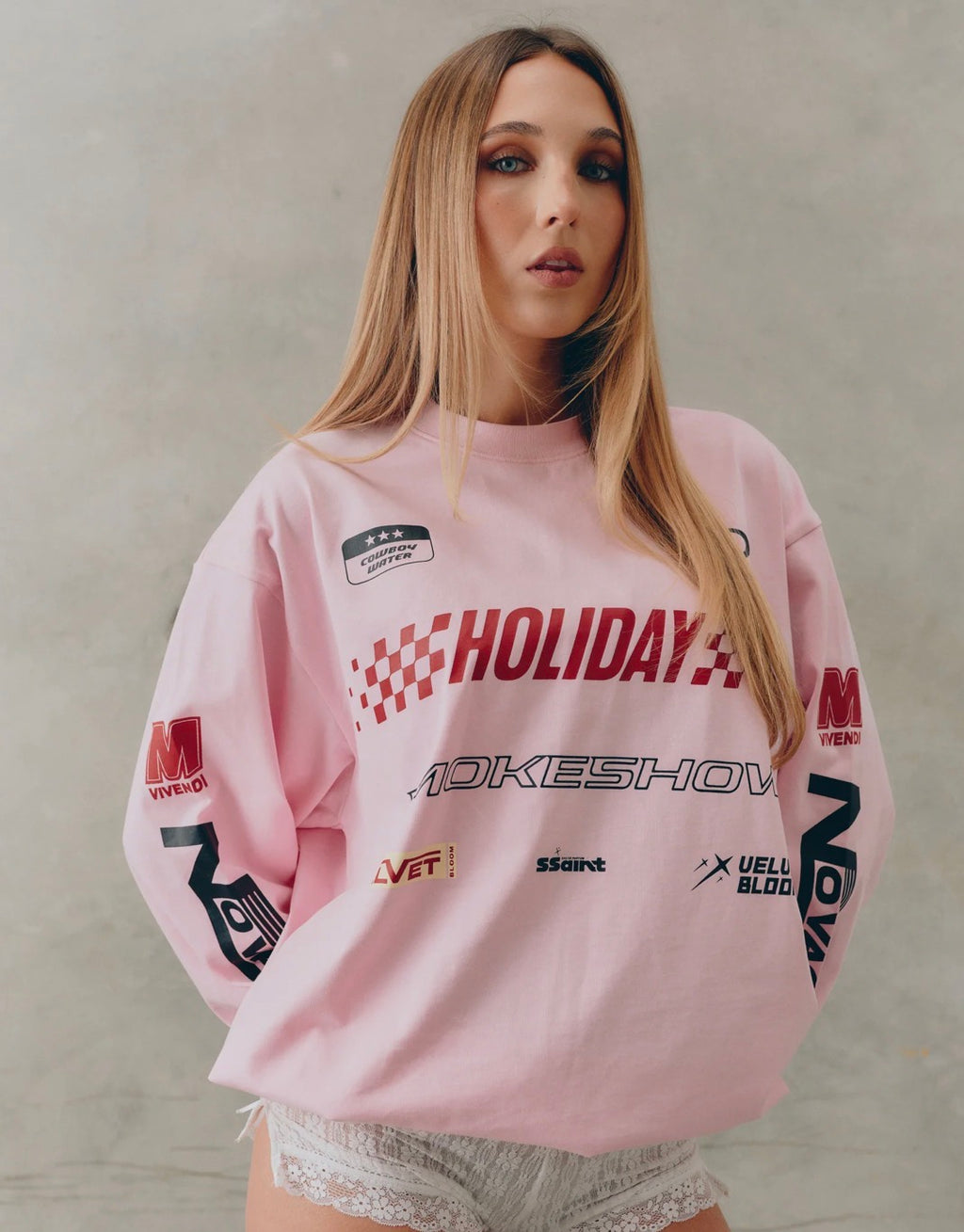 Signature Moto Tee | Pink