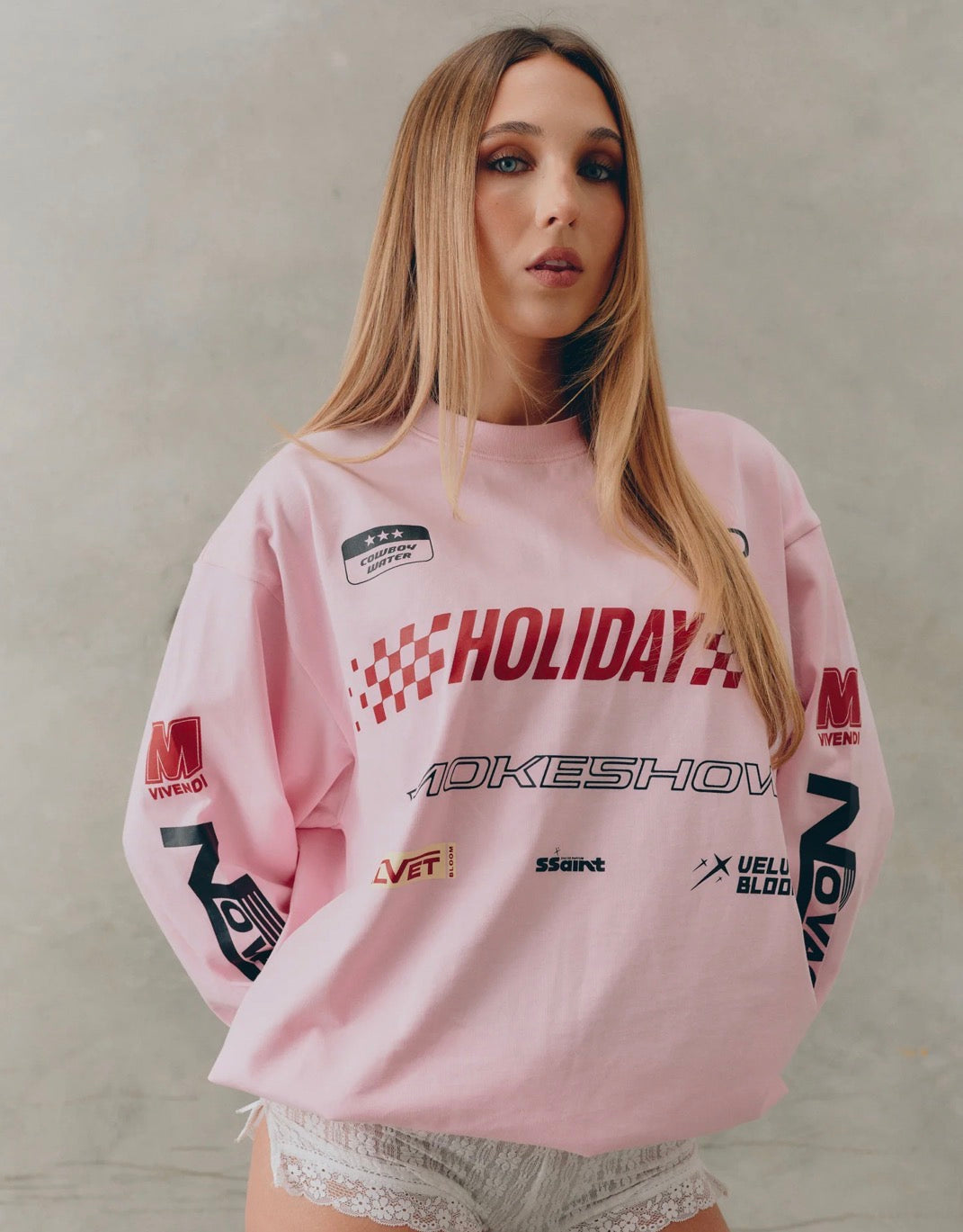 Signature Moto Tee | Pink