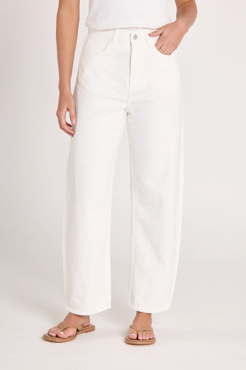 Lola Barrel Jean | White {Coming Soon}
